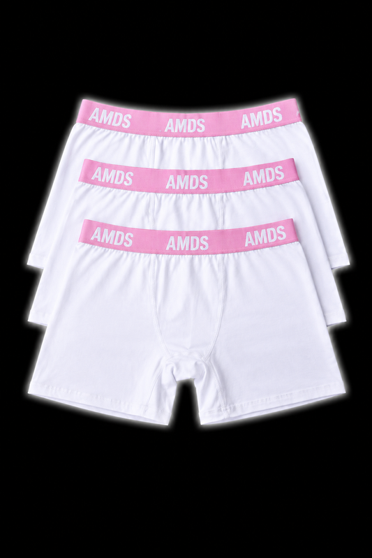 AMDS PACK OF 3 BOXERS (PINK)